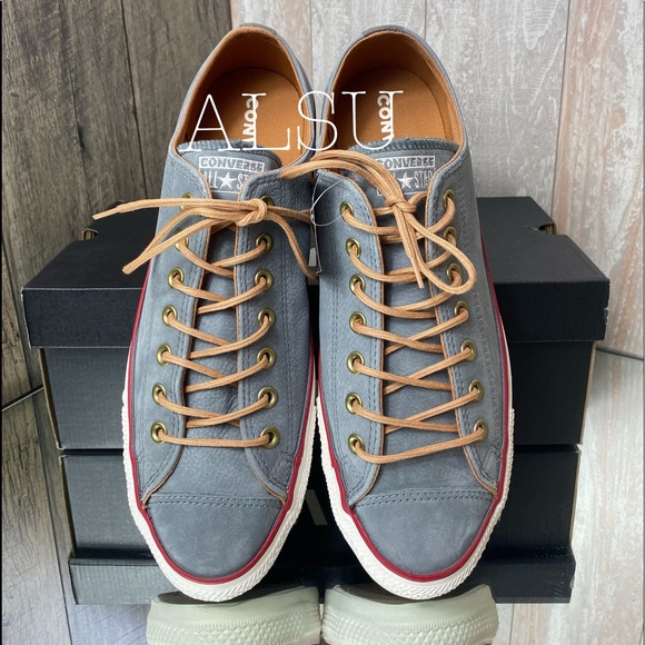 Converse Ctas OX Mason Grey Suede W AUTHENTIC - Picture 4 of 7